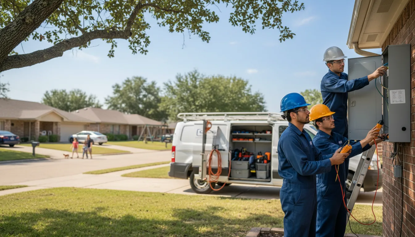 Certified electrician providing emergency electrical services in Liscomb, IA